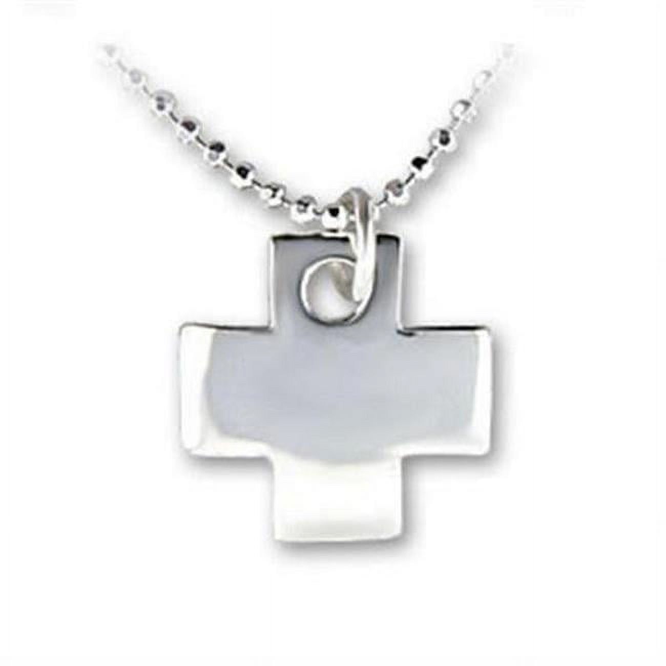 Picture of Alamode LOAS1164-16 16 in. High-Polished 925 Sterling Silver Chain Pendant with No Stone