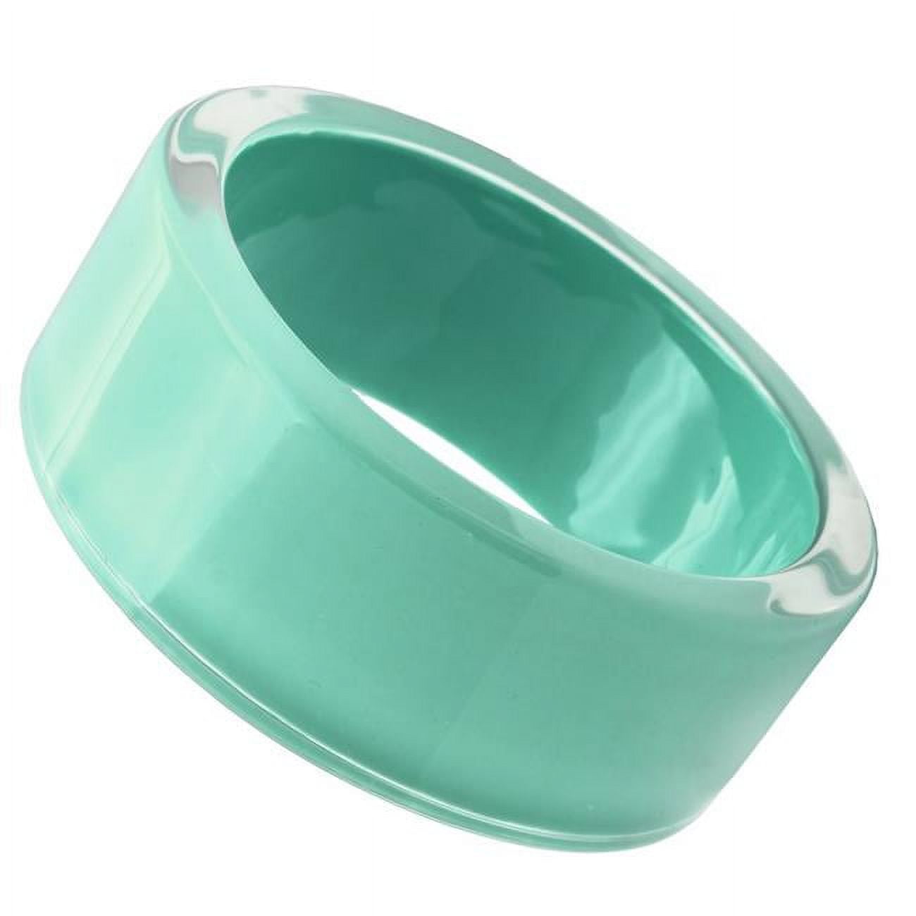 Picture of Alamode VL044-8 8 in. Resin Bangle with Synthetic Stone, Emerald