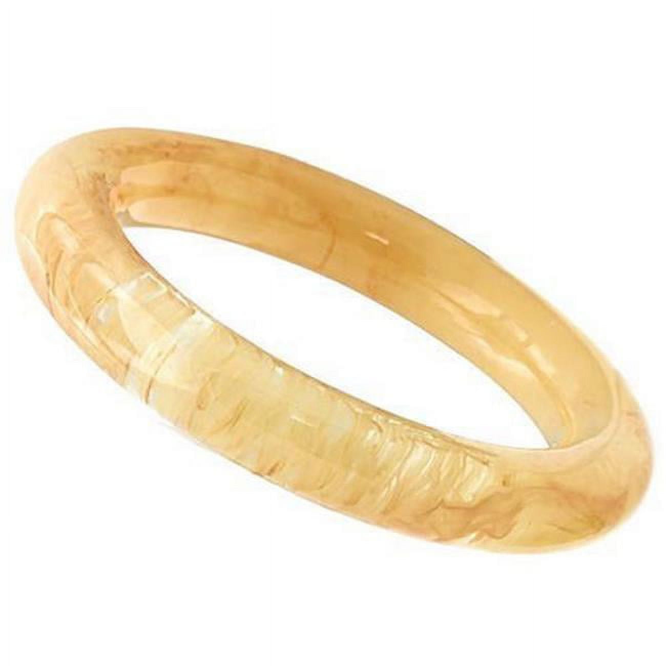 Picture of Alamode VL048-7.25 7.25 in. Resin Bangle with No Stone, Orange