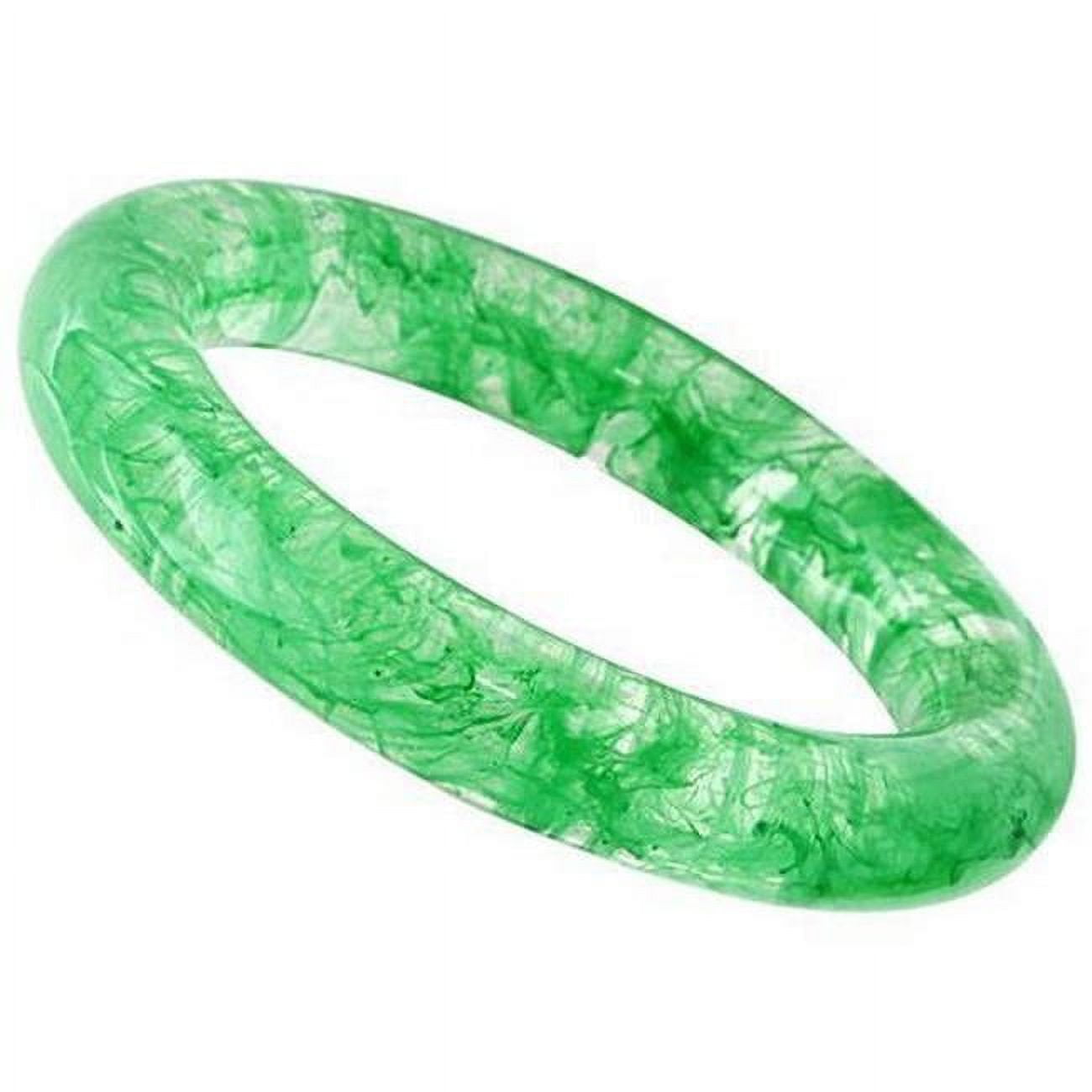 Picture of Alamode VL051-7.25 7.25 in. Resin Bangle with No Stone, Emerald