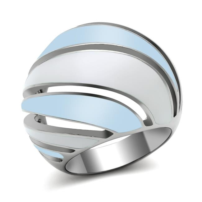 High Polished No Plating Stainless Steel Ring with No Stone, Size 10