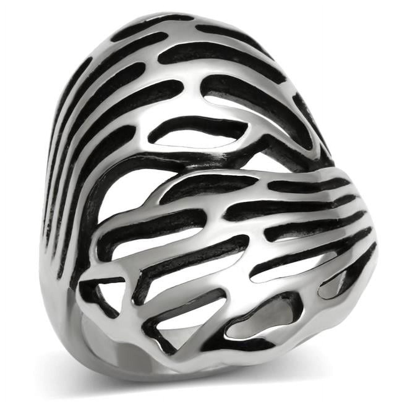 High Polished No Plating Stainless Steel Ring with No Stone, Size 5