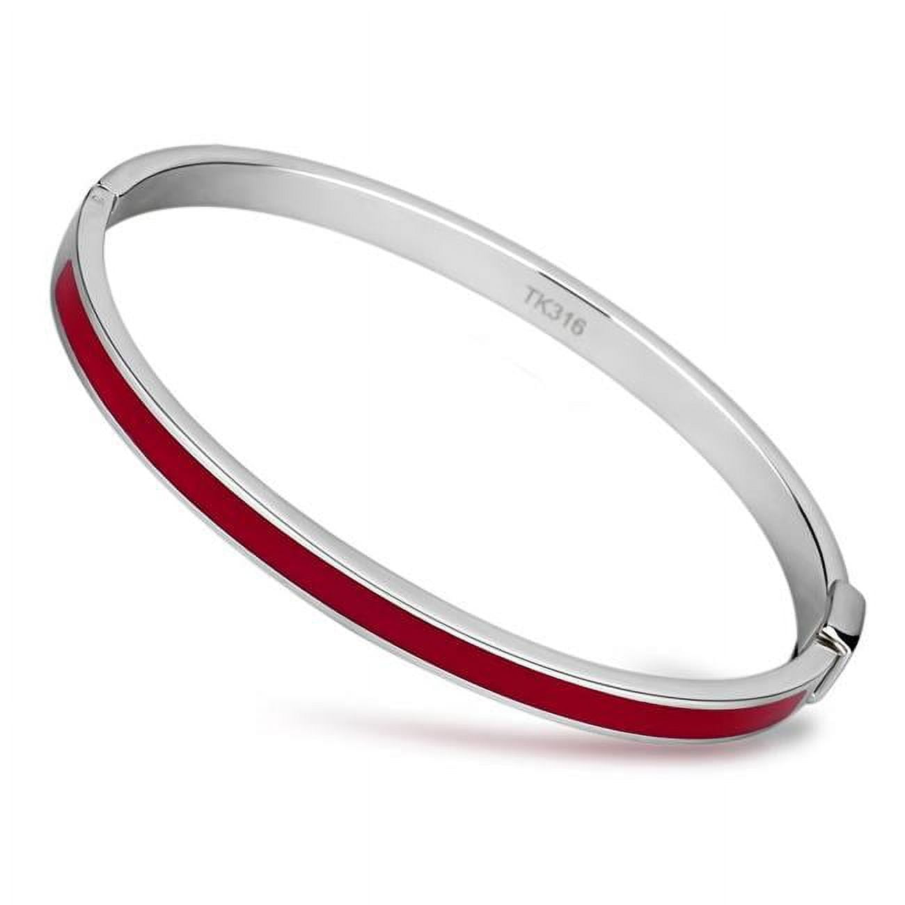 Picture of Alamode TK744-7.5 7.5 in. High Polished No Plating Stainless Steel Bangle with Epoxy, Siam