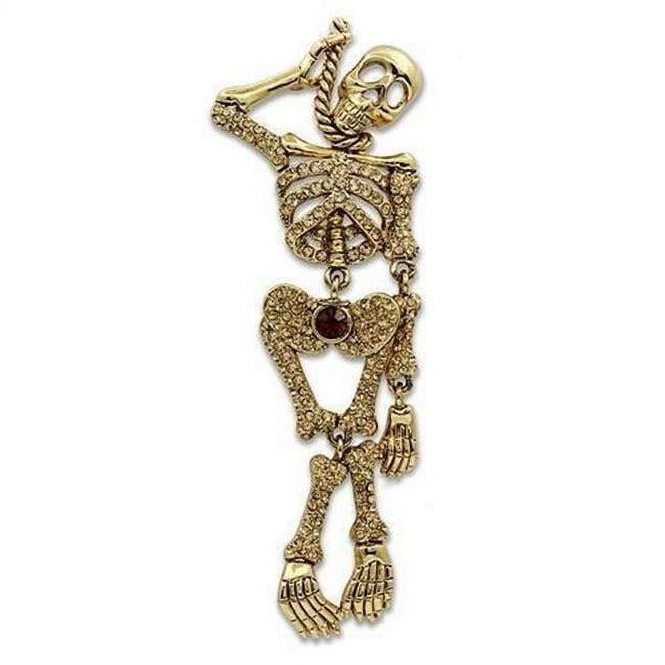 Picture of Alamode LO2409 Gold White Metal Brooches with Top Grade Crystal&#44; Multi Color