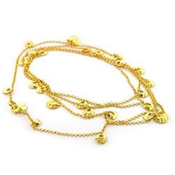 Picture of Alamode LO300-50 50 in. Gold Brass Necklace with No Stone