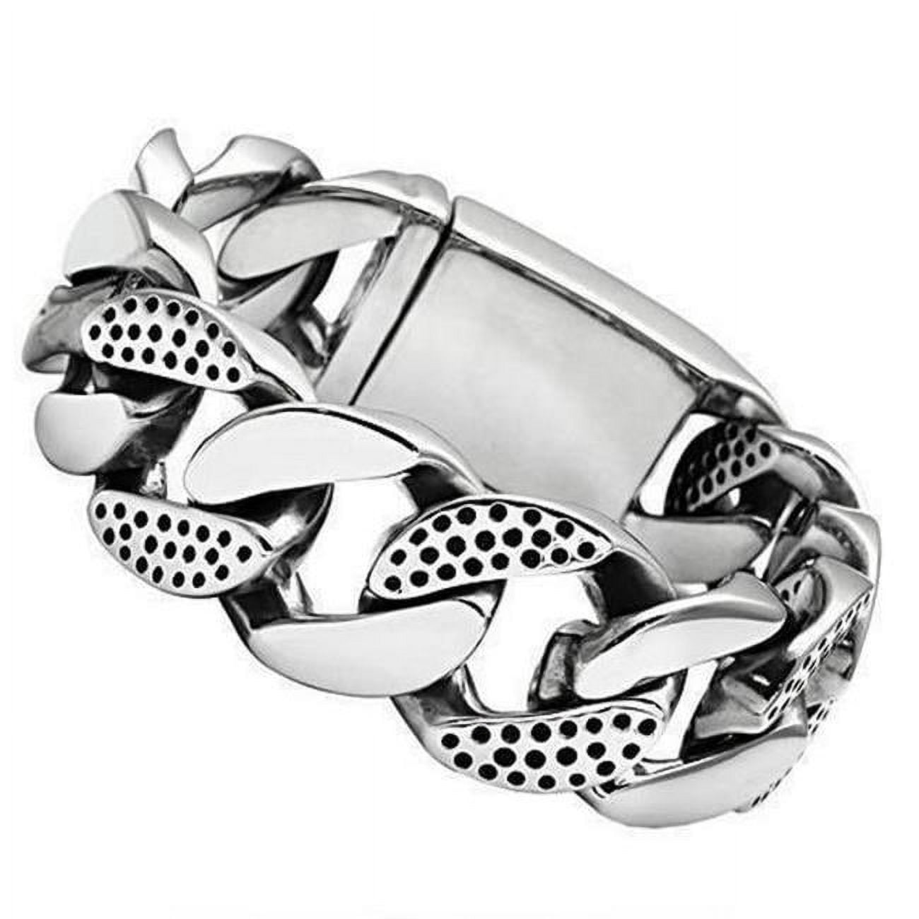 Picture of Alamode TK448-8.5 8.5 in. High Polished No Plating Stainless Steel Bracelet with No Stone