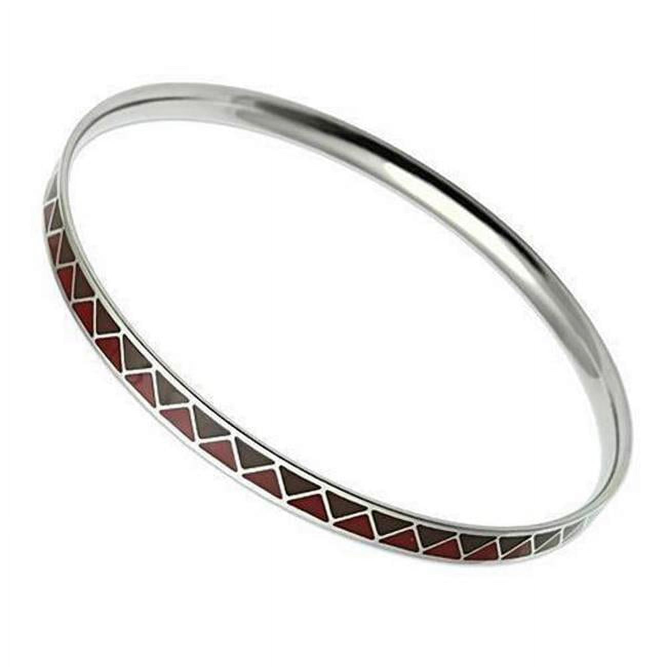 Picture of Alamode TK529-8 8 in. High Polished No Plating Stainless Steel Bangle with Epoxy, Siam