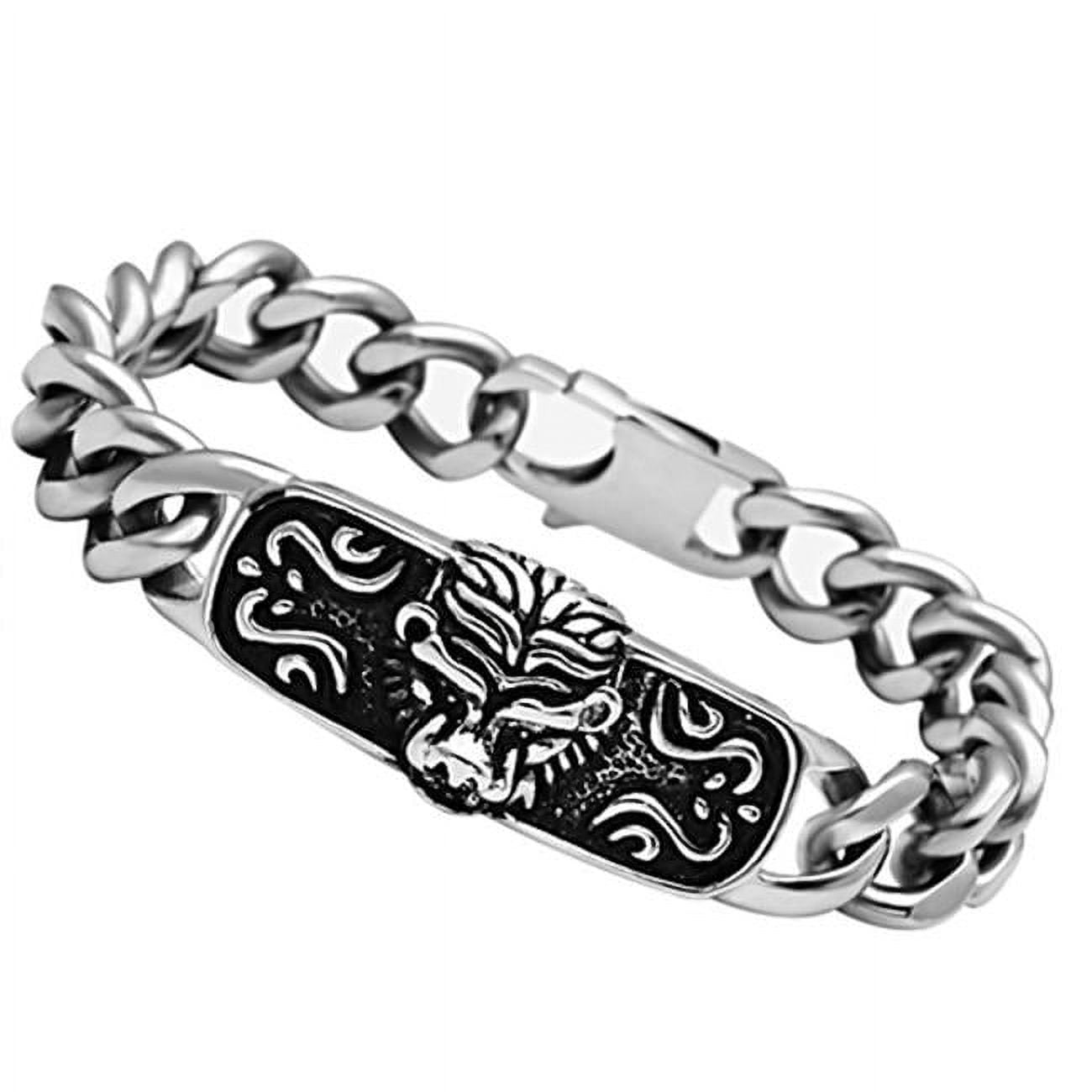 Picture of Alamode TK436-7.75 7.75 in. High Polished No Plating Stainless Steel Bracelet with No Stone