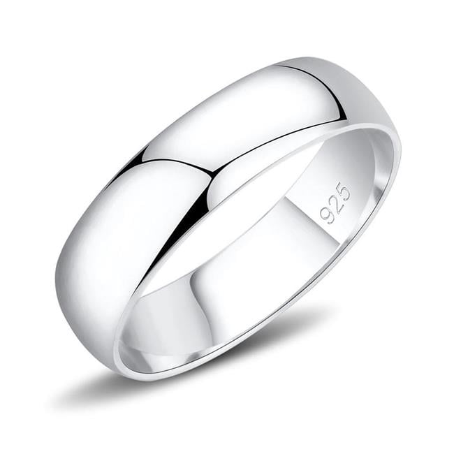 SS1375-9 Silver 925 Sterling Silver Ring with No Stone, Size 9