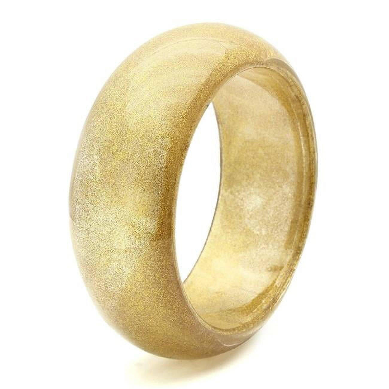 Picture of Alamode VL037-8 8 in. Resin Bangle with Synthetic Stone, Brown