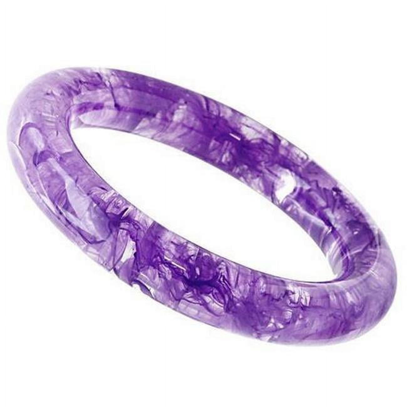 Picture of Alamode VL054-7.25 7.25 in. Resin Bangle with No Stone, Amethyst