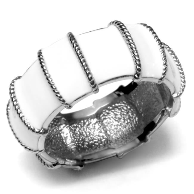 High Polished No Plating Stainless Steel Ring with No Stone, Size 10