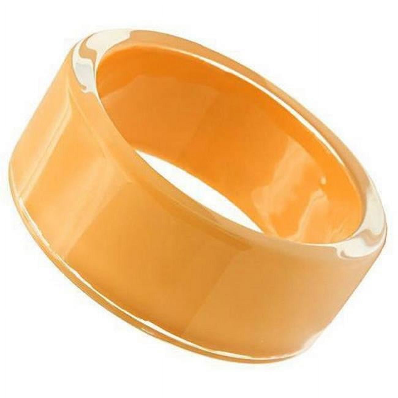 Picture of Alamode VL043-8 8 in. Resin Bangle with Synthetic Stone, Orange