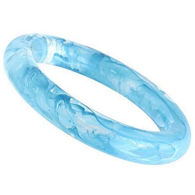 Picture of Alamode VL052-7.25 7.25 in. Resin Bangle with No Stone, Capri Blue