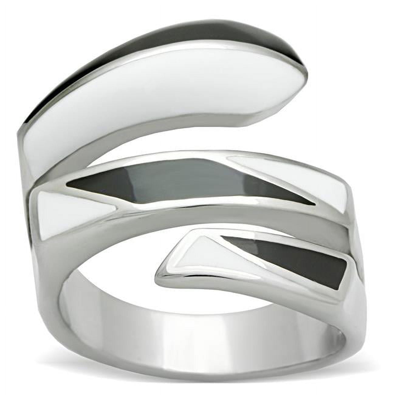 High Polished No Plating Stainless Steel Ring with No Stone, Size 6