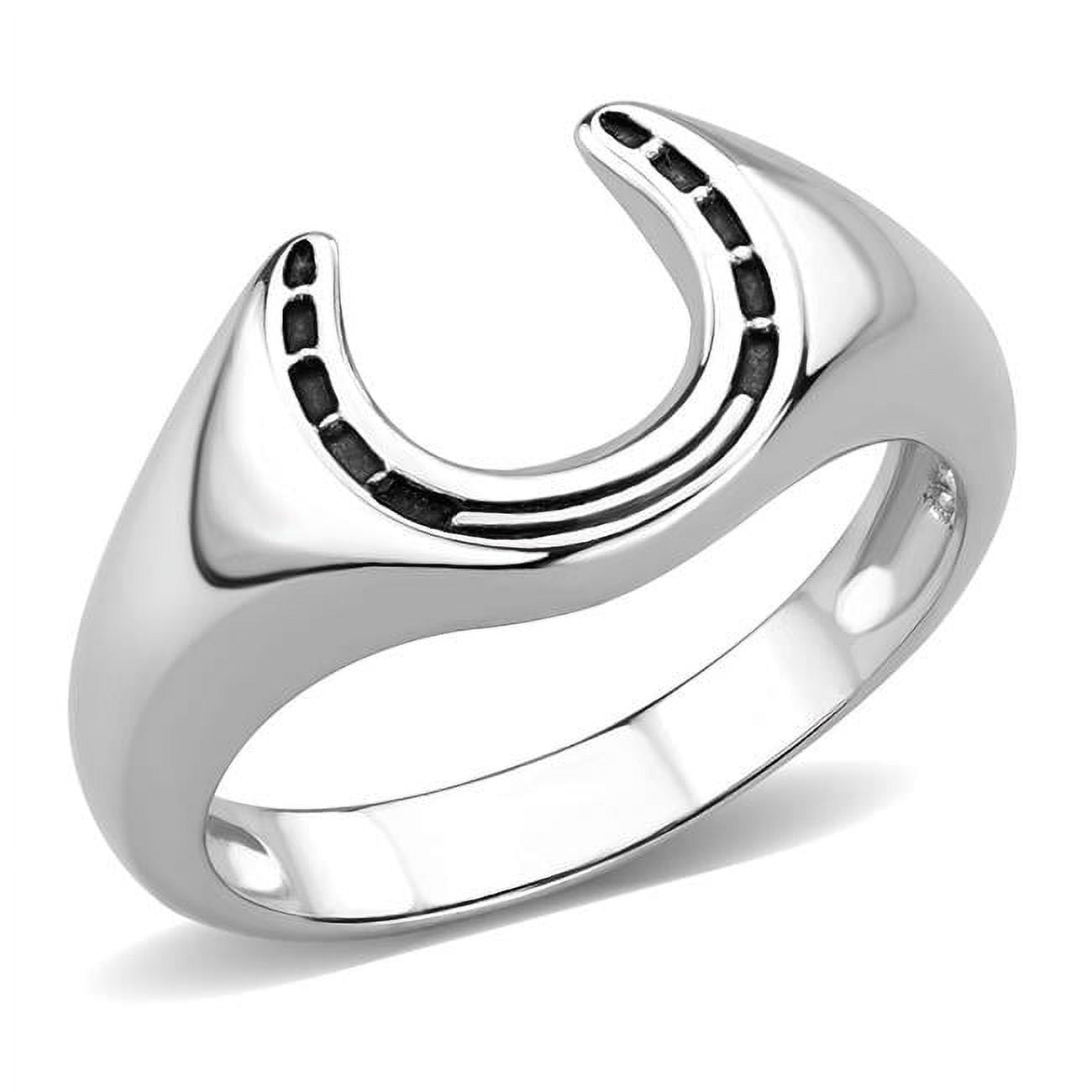 TK3619-12 Men High Polished Stainless Steel Ring with No Stone in No Stone - Size 12