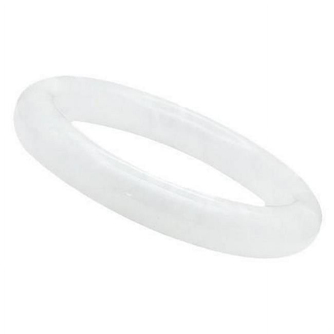 Picture of Alamode VL053-7.25 7.25 in. Resin Bangle with No Stone, White
