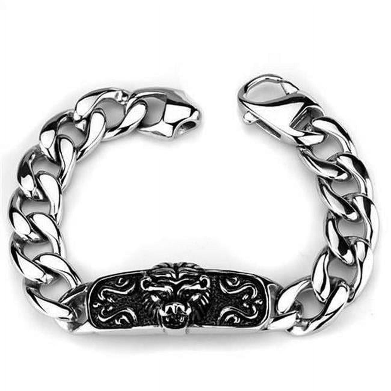 Picture of Alamode TK1978-8 8 in. High Polished No Plating Stainless Steel Bracelet with No Stone