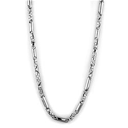 Picture of Alamode LO3089-33 33 in. Rhodium Brass Necklace with AAA Grade CZ&#44; Clear