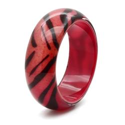 Picture of Alamode VL036-8 8 in. Resin Bangle with Synthetic Stone, Animal Pattern