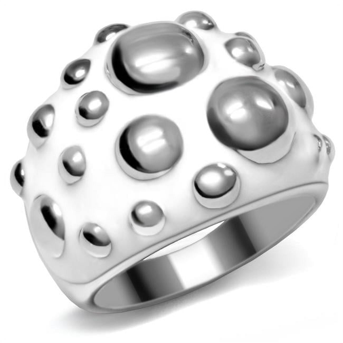 High Polished No Plating Stainless Steel Ring with No Stone, Size 6