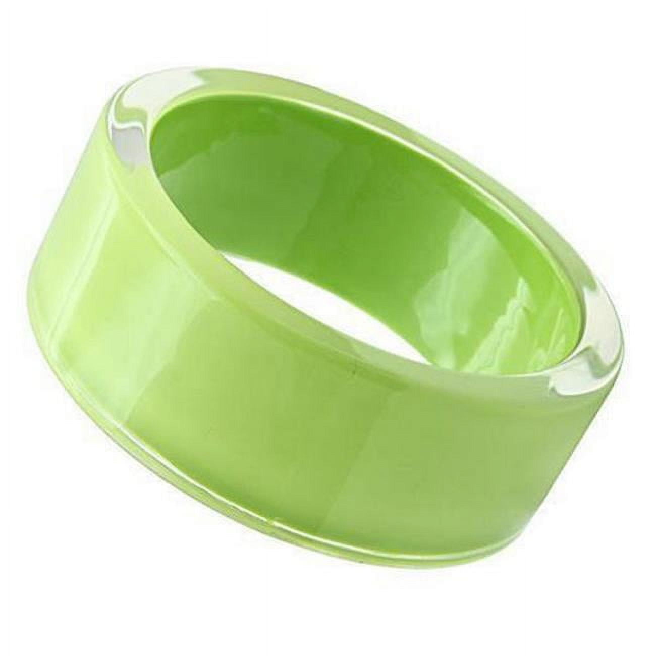 Picture of Alamode VL041-8 8 in. Resin Bangle with Synthetic Stone, Peridot
