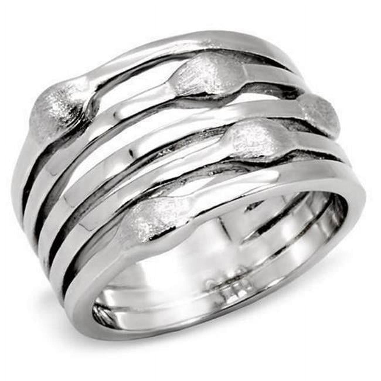 TK106-5 High Polished No Plating Stainless Steel Ring with No Stone, Size 5