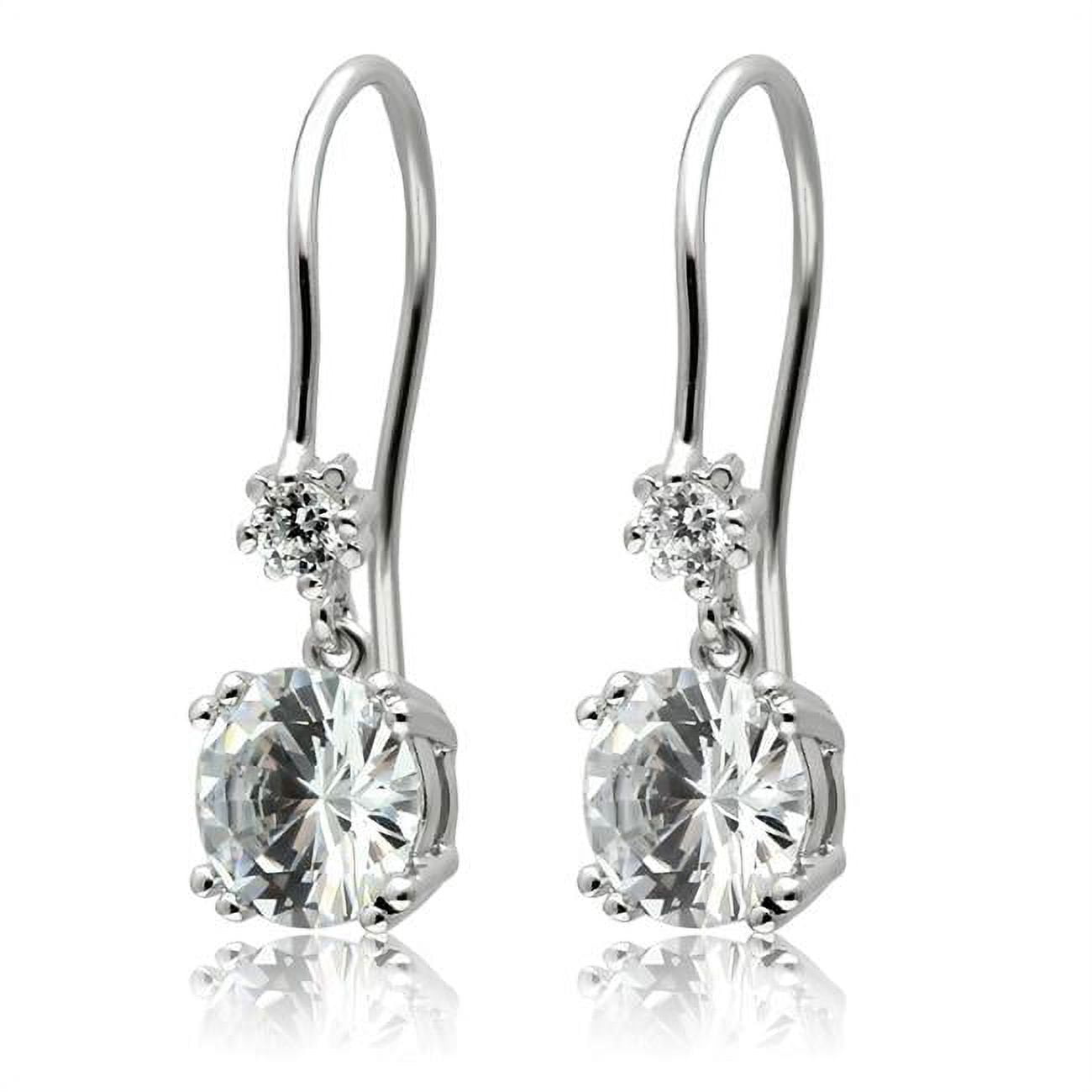 Picture of Alamode TK3W085 Stainless Steel Earrings with AAA Grade CZ, Clear