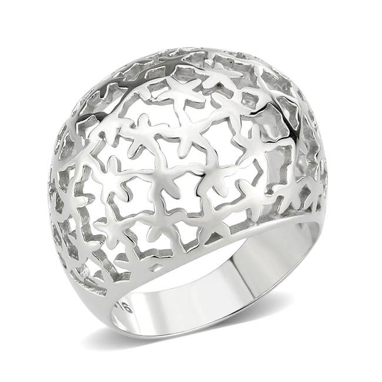 High Polished No Plating Stainless Steel Ring with No Stone - Size 10