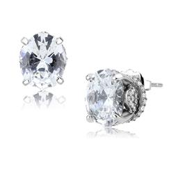 Picture of Alamode DA325 Women No Plating Stainless Steel Earrings with AAA Grade CZ in Clear