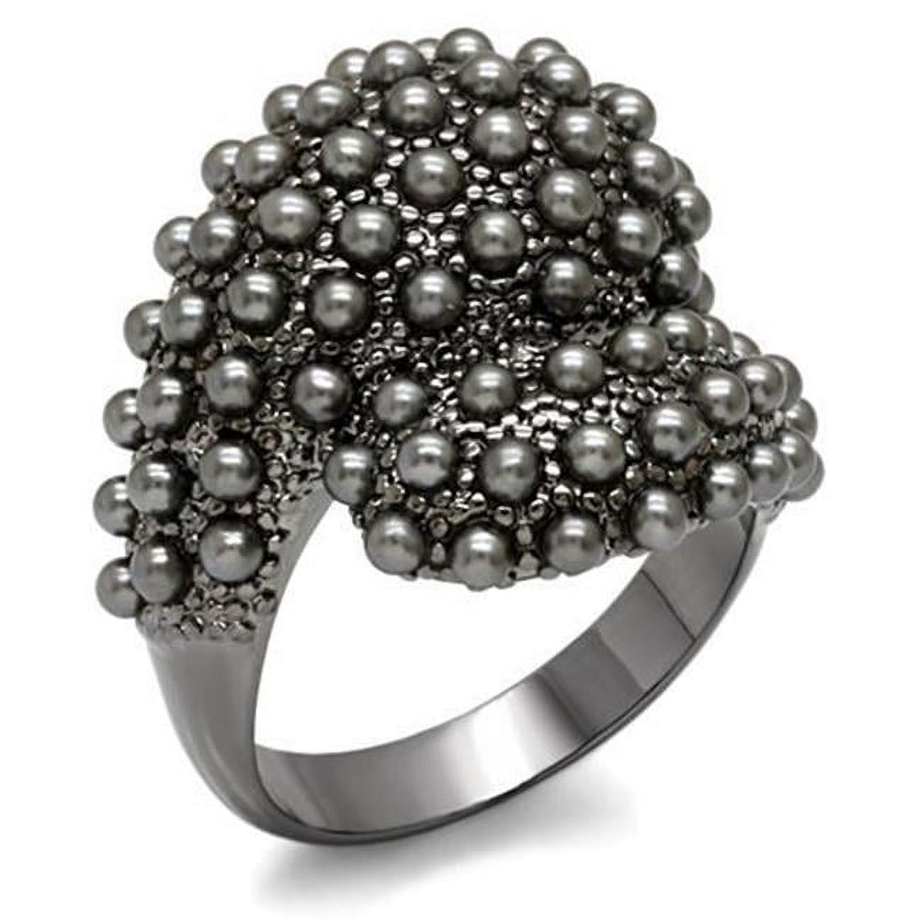 Women TIN Cobalt Black Brass Ring with Synthetic in Jet - Size 6
