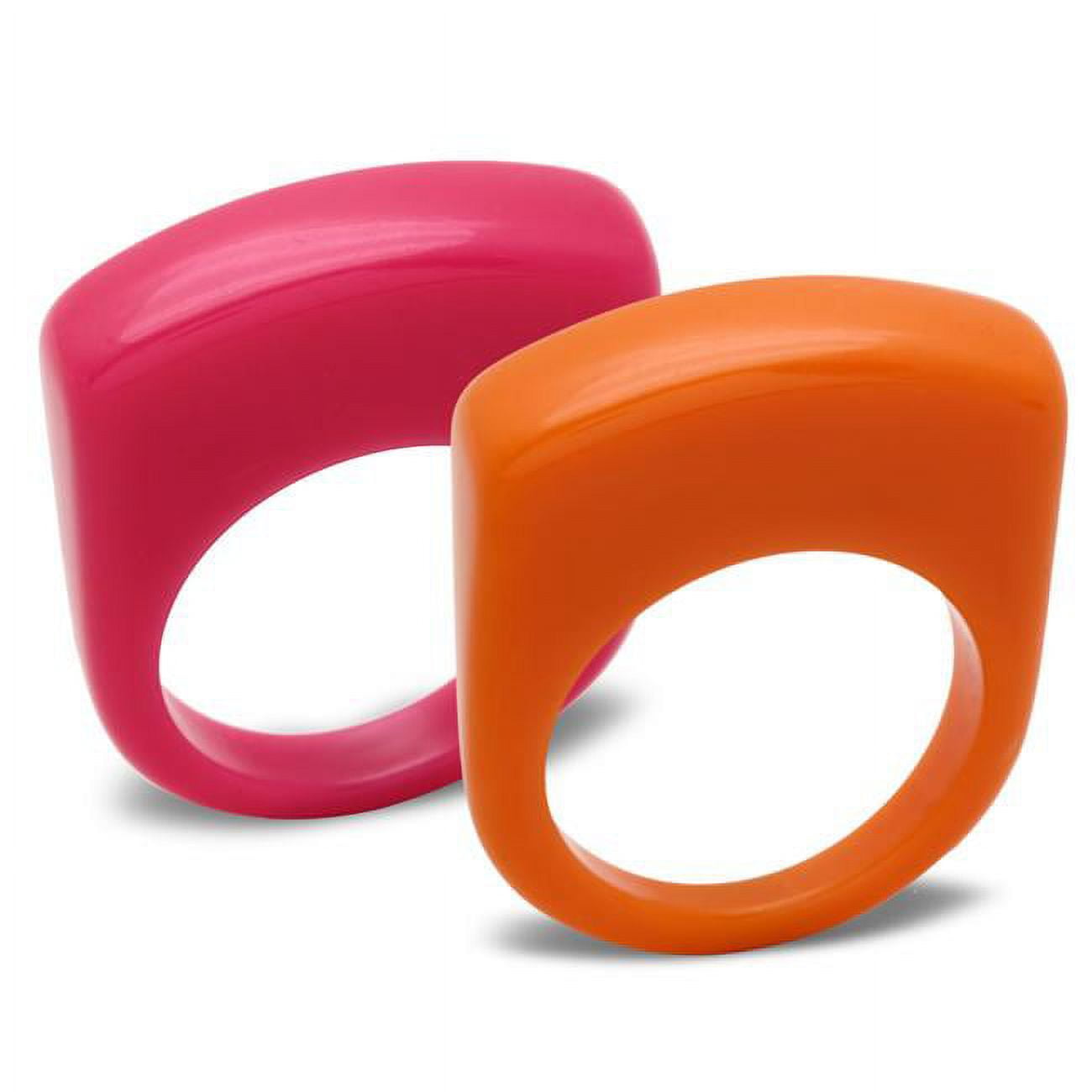 Women Resin Ring with Synthetic in Multi Color - Size 8