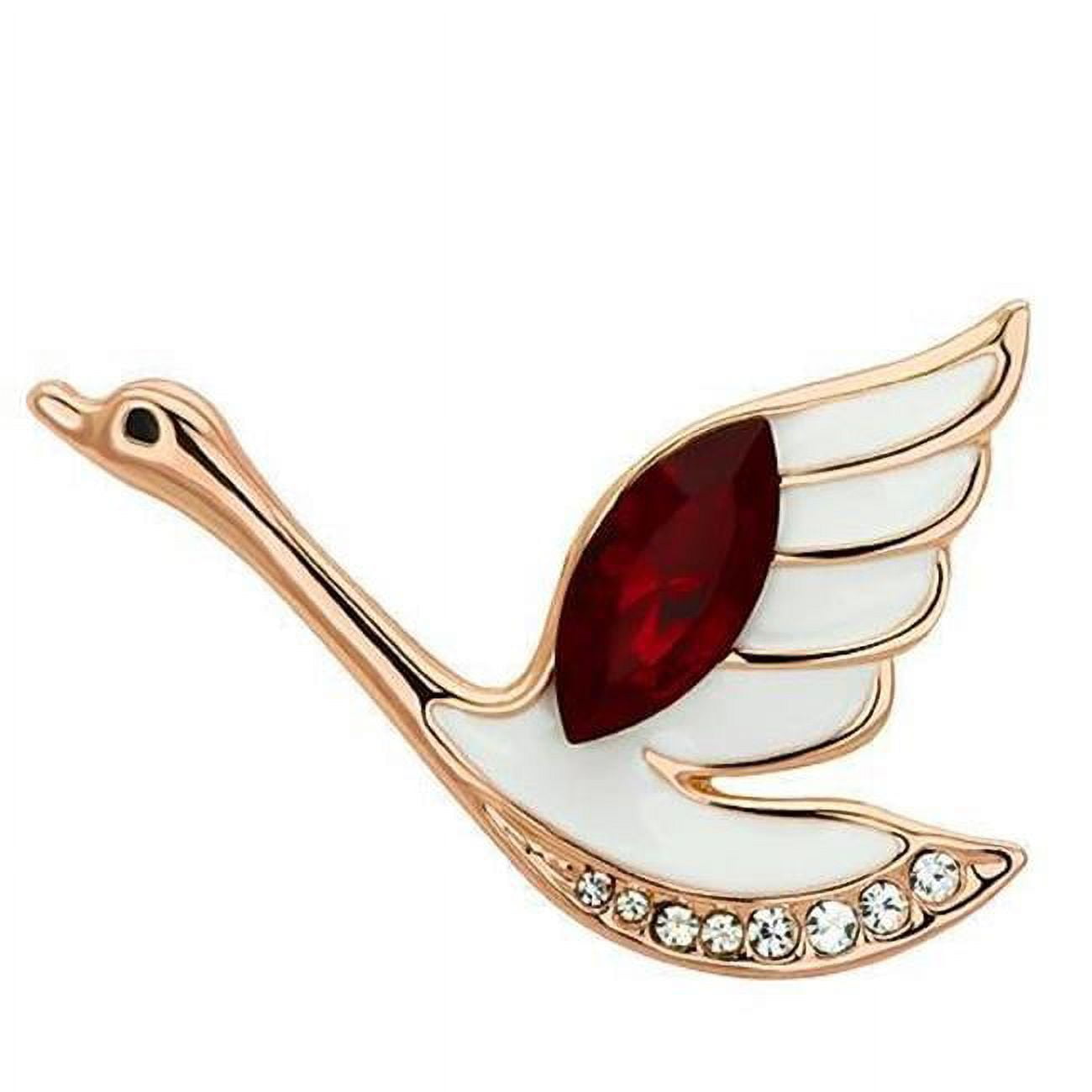 Picture of Alamode LO2762 Women Flash Rose Gold White Metal Brooches with Top Grade Crystal in Siam