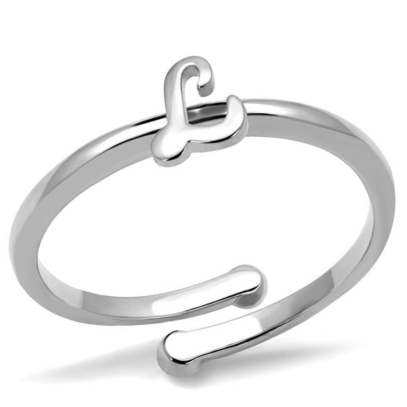 Women Rhodium Brass Ring with No Stone in No Stone - Size 8
