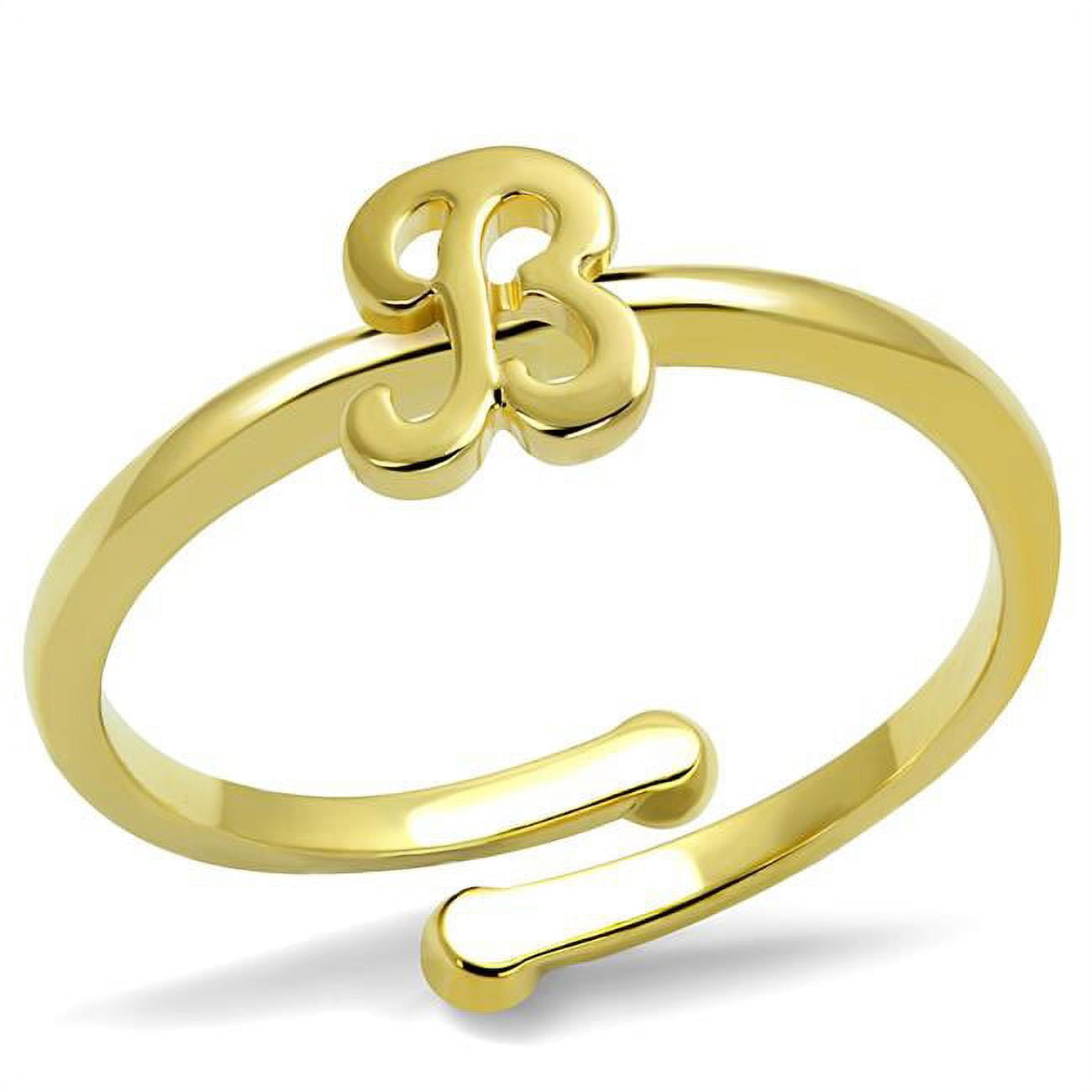 Women Flash Gold Brass Ring with No Stone in No Stone - Size 8