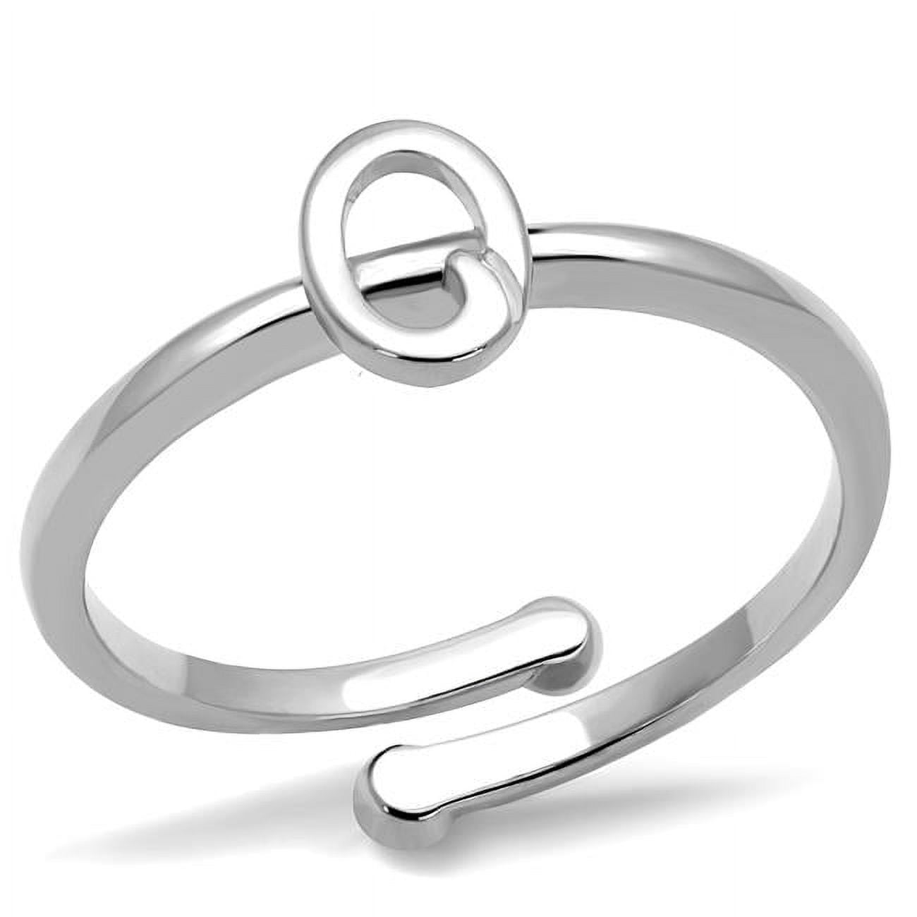 Women Rhodium Brass Ring with No Stone in No Stone - Size 8