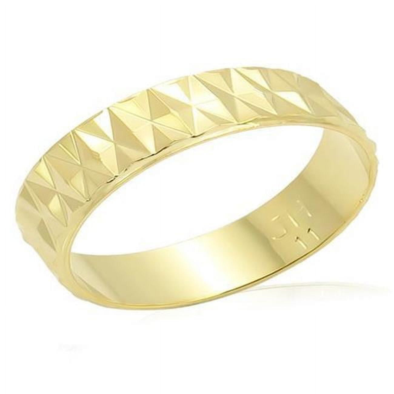 Unisex Gold Brass Ring with No Stone in No Stone - Size 11