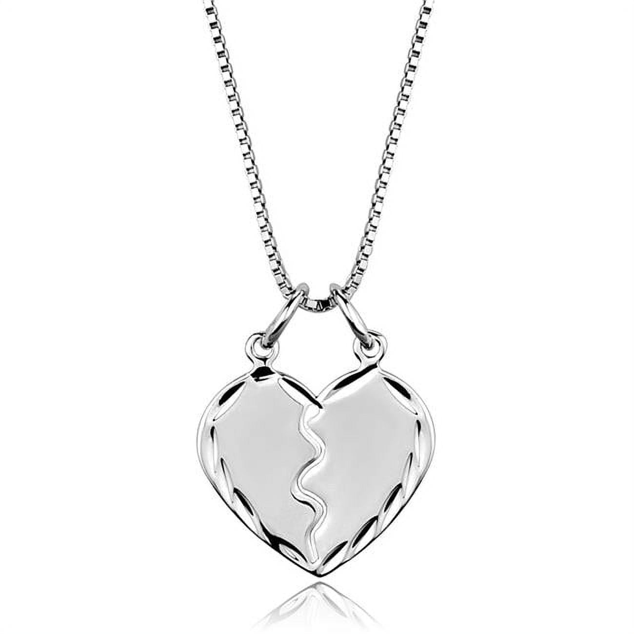 Picture of Alamode 3W842-18 Women Rhodium Brass Chain Pendant with No Stone in No Stone - 18 in.