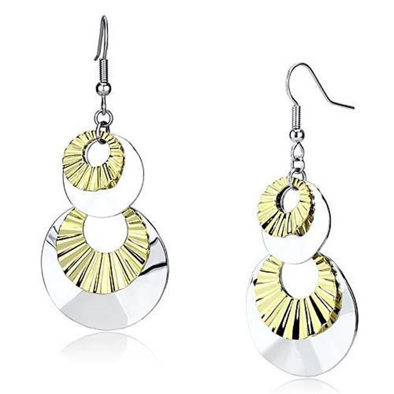 Picture of Alamode LO2656 Women Reverse Two-Tone Iron Earrings with No Stone in No Stone