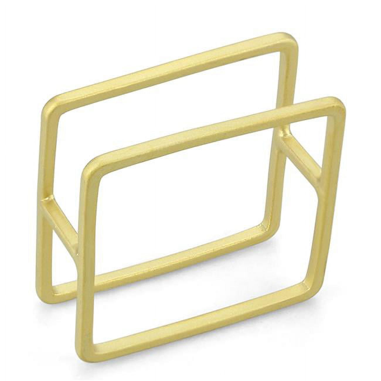 Women Matte Gold Brass Ring with No Stone in No Stone - Size 6
