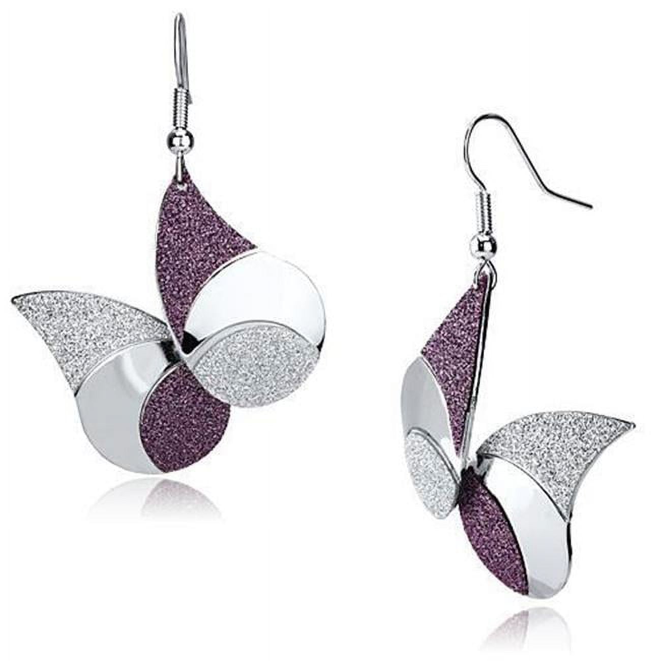 Picture of Alamode LO2708 Women Rhodium Iron Earrings with No Stone in No Stone