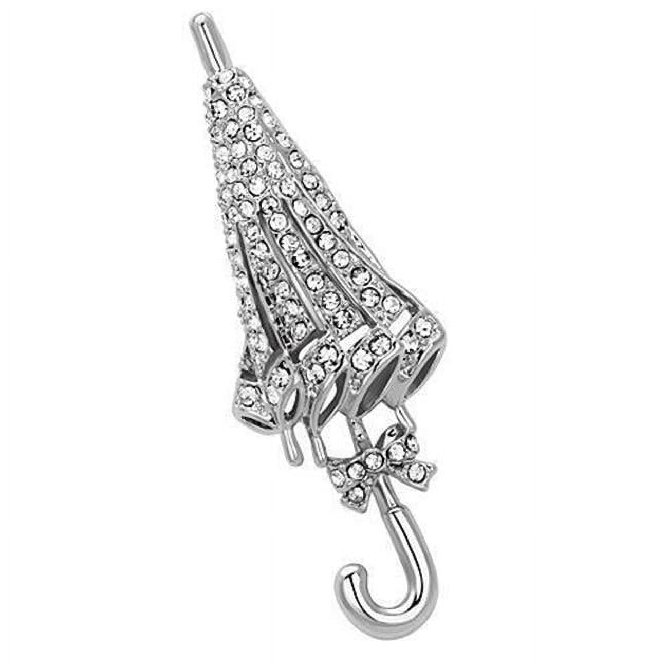 Picture of Alamode LO2795 Women Imitation Rhodium White Metal Brooches with Top Grade Crystal in Clear