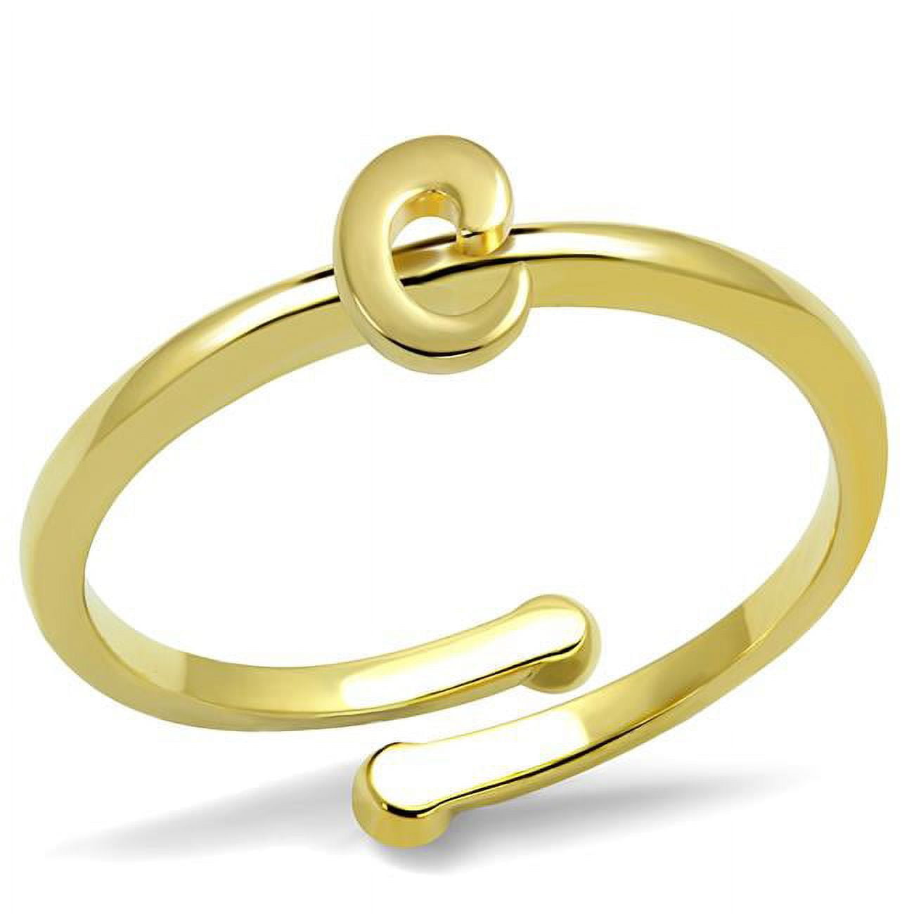 Women Flash Gold Brass Ring with No Stone in No Stone - Size 8