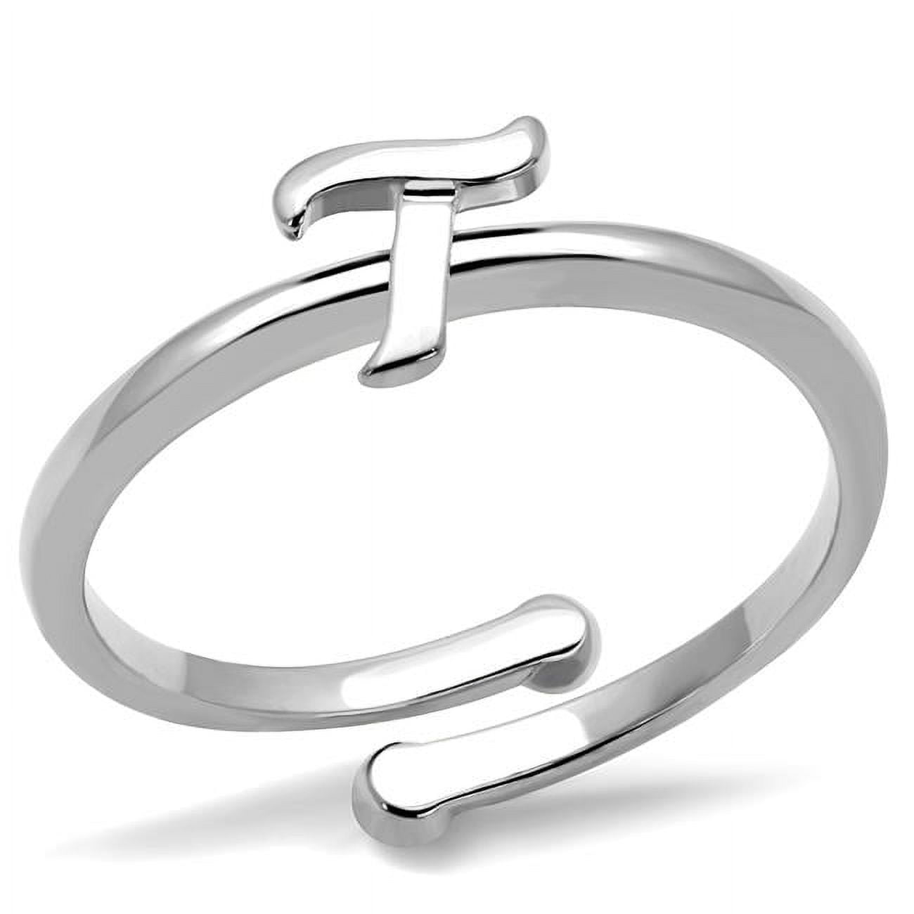 Women Rhodium Brass Ring with No Stone in No Stone - Size 8