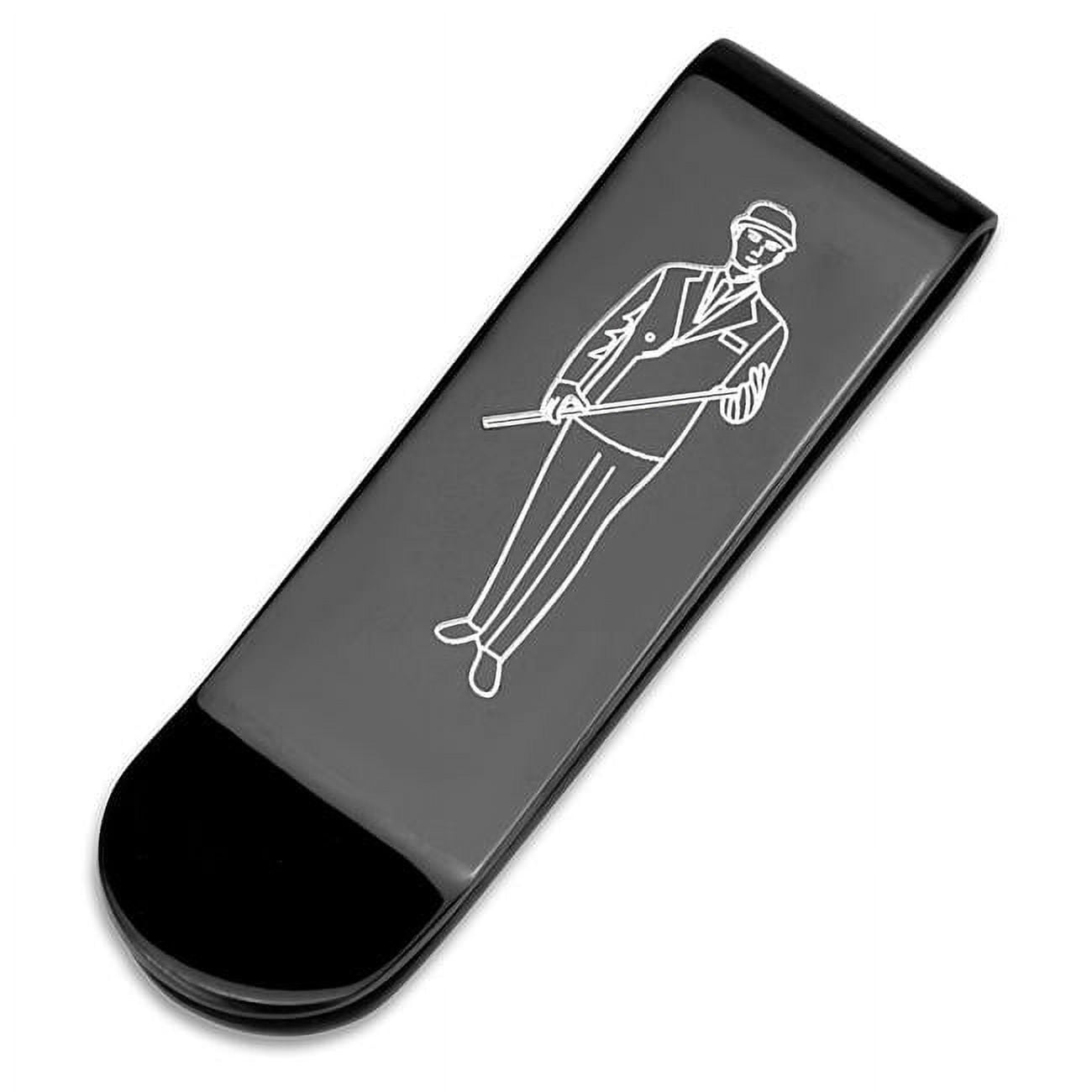 Picture of Alamode LO4137 Men Ruthenium Brass Money Clip with No Stone in No Stone