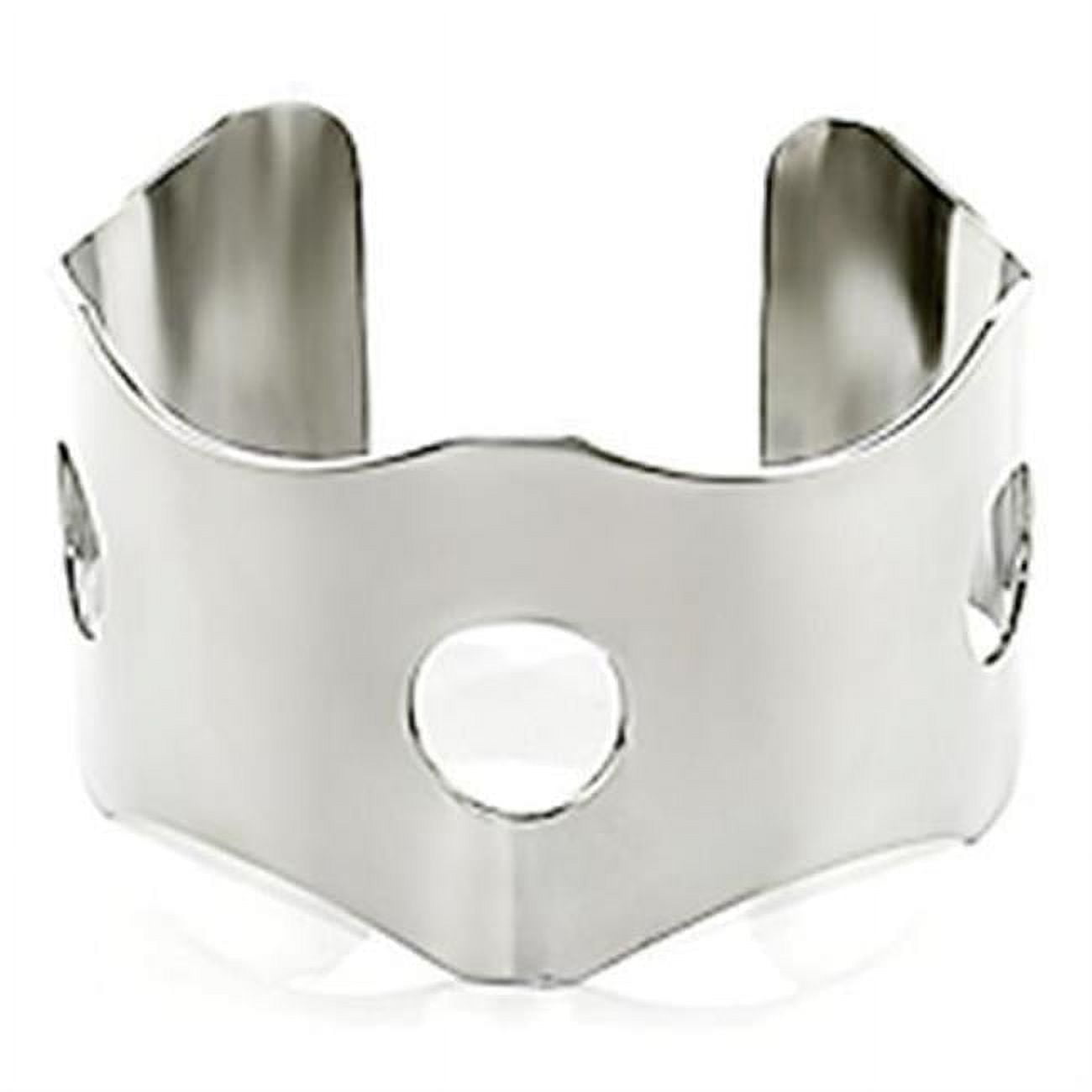 Women Stainless Steel Bangle with No Stone in No Stone - 7 in.