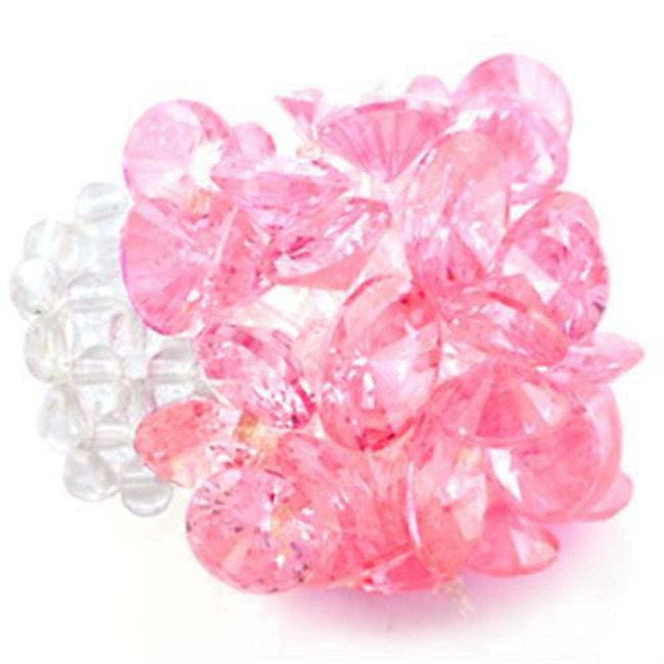 Women Stone Ring with AAA Grade CZ in Rose - Size 8