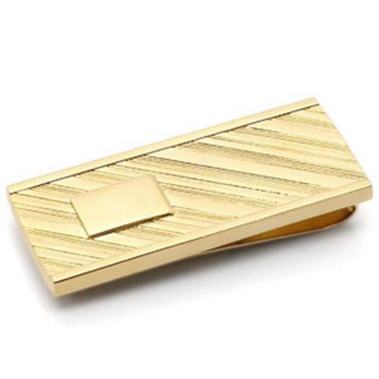 Picture of Alamode LO875 Men Gold Brass Money Clip with No Stone in No Stone