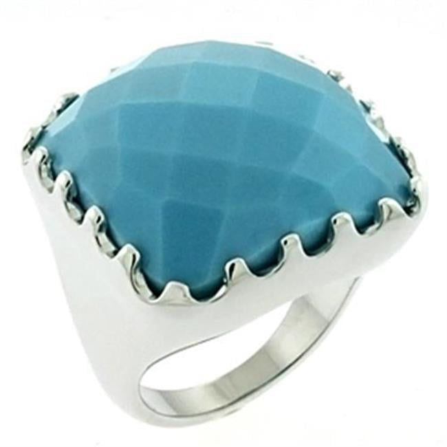 Women Matte Gold Brass Ring with No Stone in No Stone - Size 8