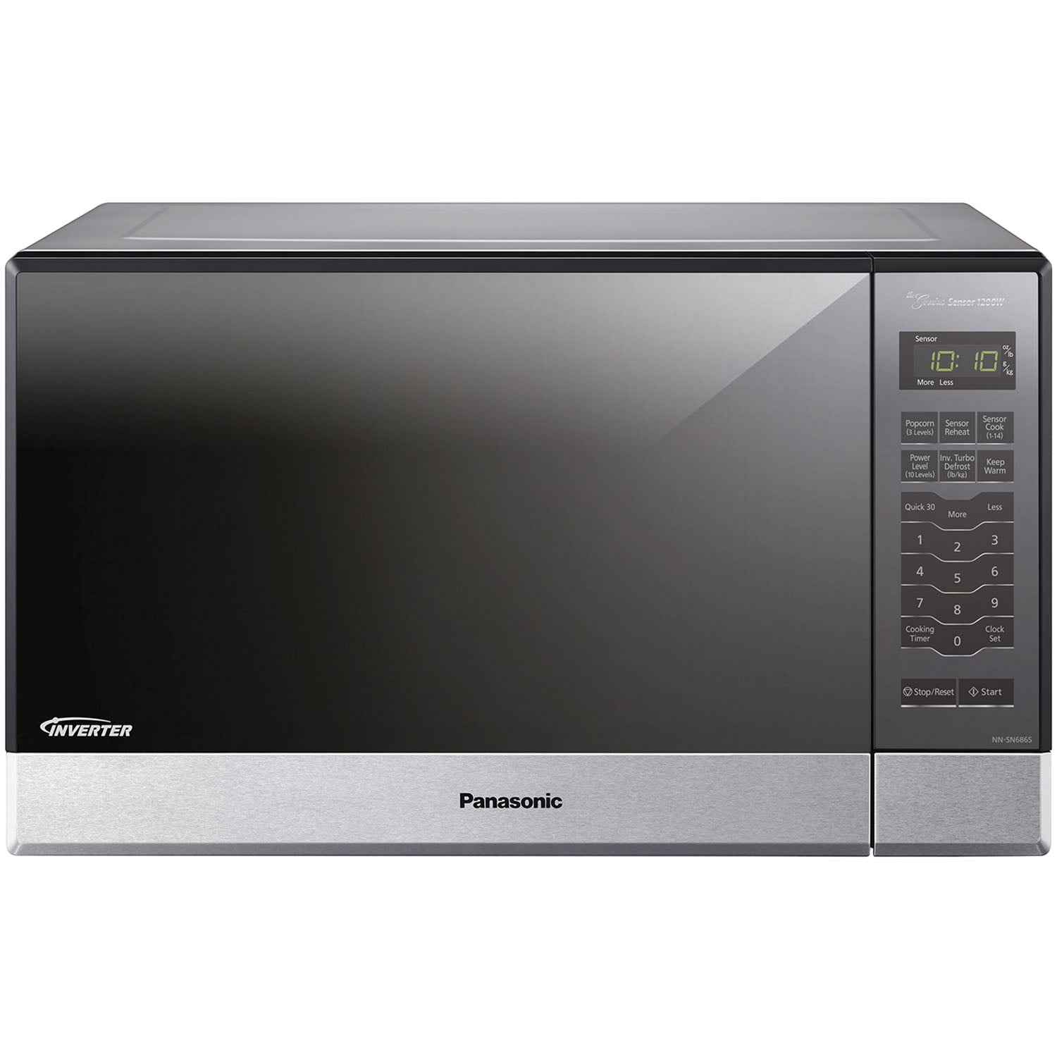 Picture of Panasonic NN-SN686SR 1.2 Cu. Ft. 1200 watt Built-In Countertop Microwave Oven with Inverter Technology Stainless Steel